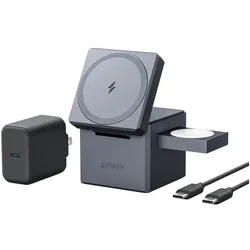 ANKER 3-in-1 Cube with MagSafe schwarz