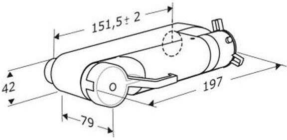 Pressalit Brausethermostat mit extralangen Bediengriffen