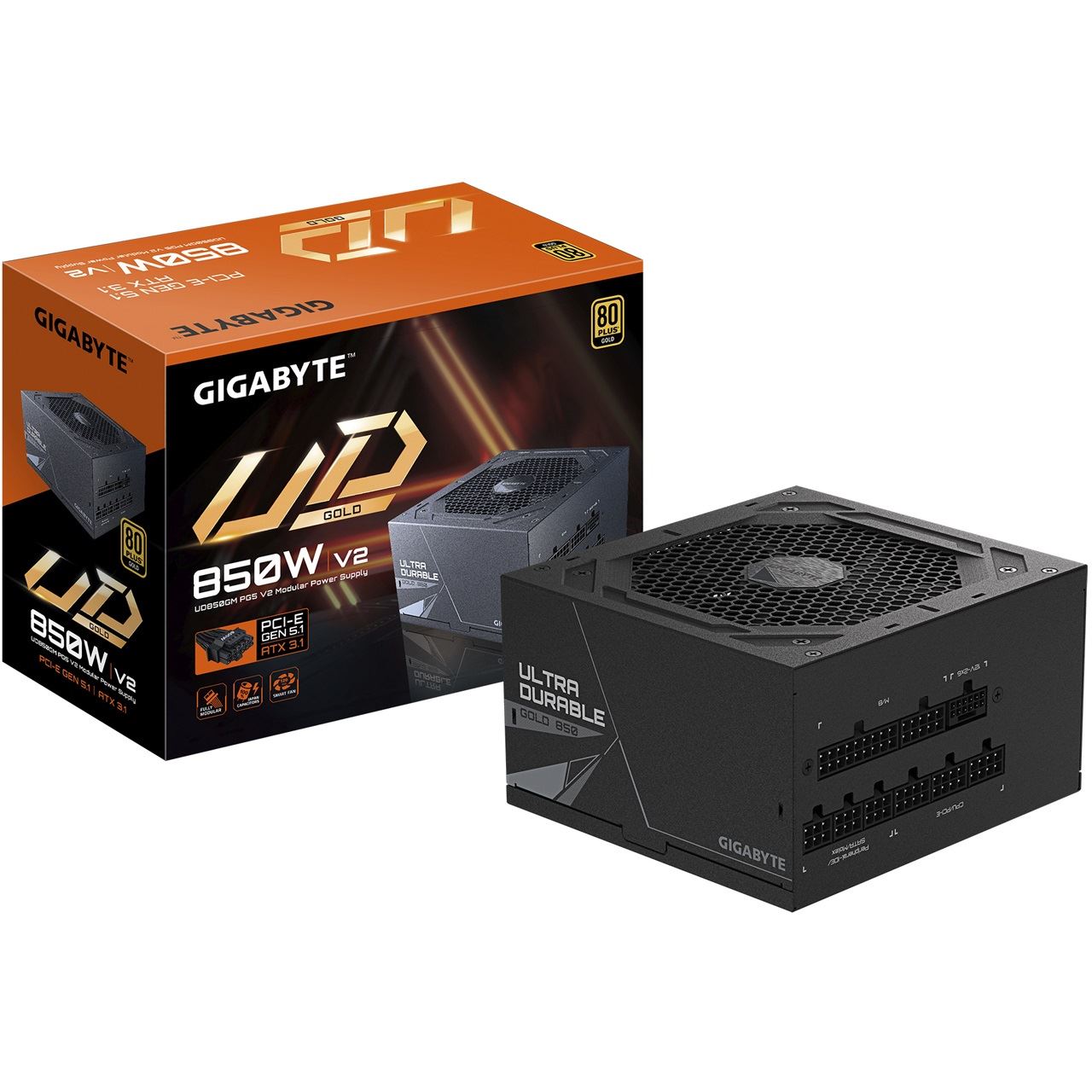 850 Watt Gigabyte UD850GM PG5 V2 Modular 80+ Gold