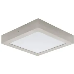 EGLO, Deckenleuchte, 68742 FUEVA PRO CCT LED Deckenleuchte 14,5W 225x225mm Nickel-Matt Weiss Steuerbare Lichtfarbe