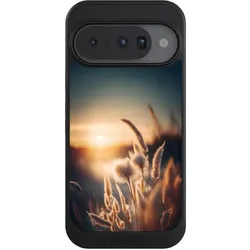 Nivocase Hülle für Google Pixel 10 Handyhülle NIVOcore Case Schwarz Natur Sonne Pampasgras (Google Pixel 10), Smartphone Hülle, Schwarz
