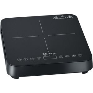 Severin Kochplatte KP 1025, Induktions-Einzelkochplatte, schwarz, 2000 Watt