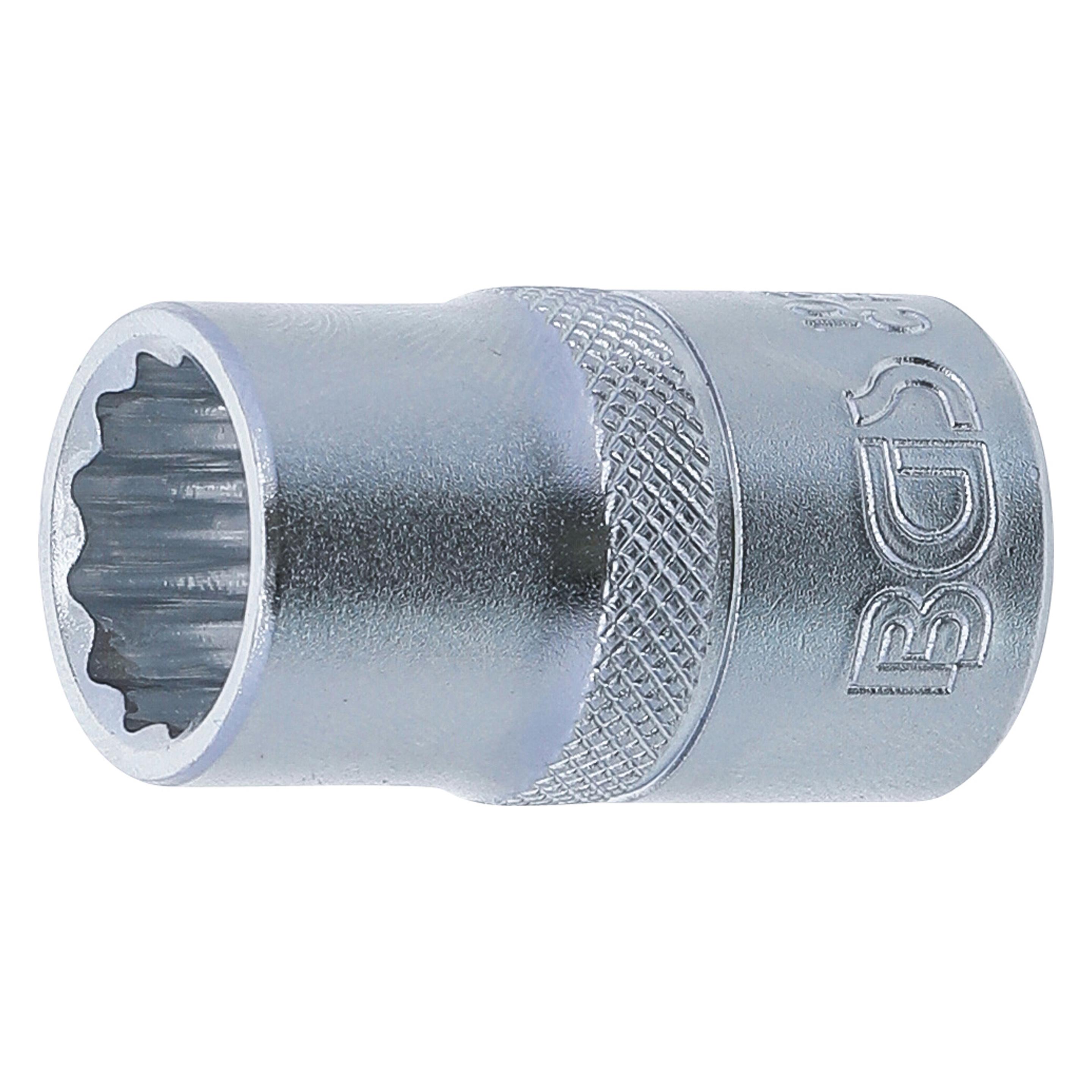 BGS Steckschlüssel-Einsatz Zwölfkant Antrieb Innenvierkant 12,5 mm (1/2") SW 14 mm (14 mm) (10634)
