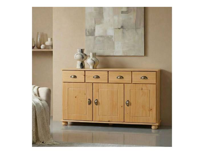 IDIMEX Kommode COLMAR, Sideboard Kommode Anrichte Kiefer massiv 3 Tür