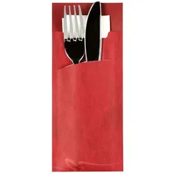 Papstar 520 Bestecktaschen rot, 8.5 cm