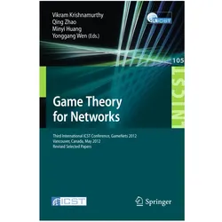 Game Theory for Networks, Fachbücher von Yonggang Wen, Qing Zhao