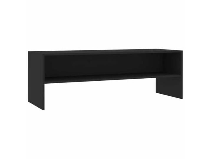 KGFHERENB TV-Schrank Schwarz 120x40x40 cm Lowboard mit offenem Fach Vielseitiges Fernsehmöbel für Wohnzimmer und Gästezimmer mit offener Ablage für Konsolen und Zubehör.