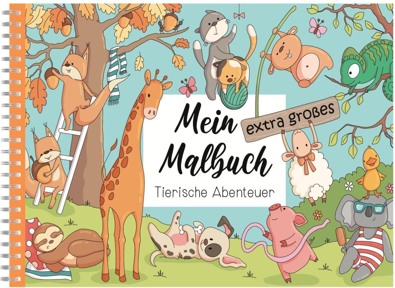 Mein extra großes Malbuch: Tierisches Malvergnügen im riesigen A3-Format – doppelter Platz für deine buntesten Ideen! Perfekt als Geschenk für kleine Künstler*innen! - Preis vom 15.10.2026 23:06:25 h