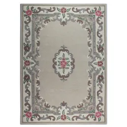 WOLLTEPPICH BEAULY, klassisch, Braun-Beige, 150 x 240 cm