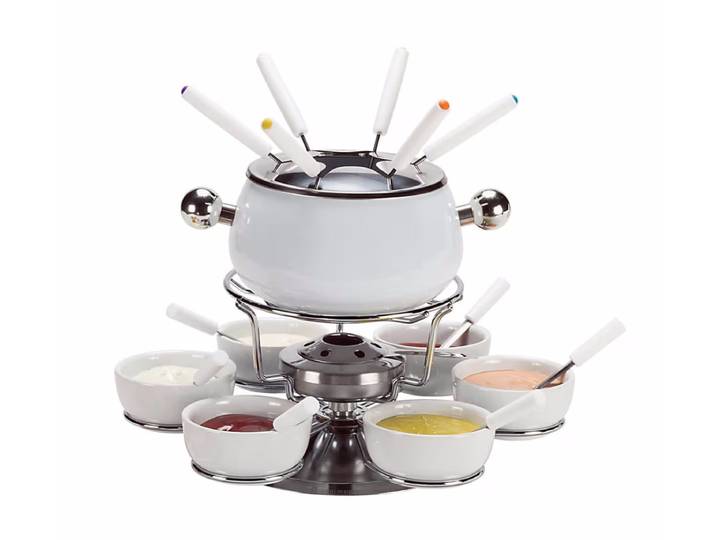 Nouvel Sarina Fondue Set, 21 teilig Fleischfondue-Set 21-teilig – weiss