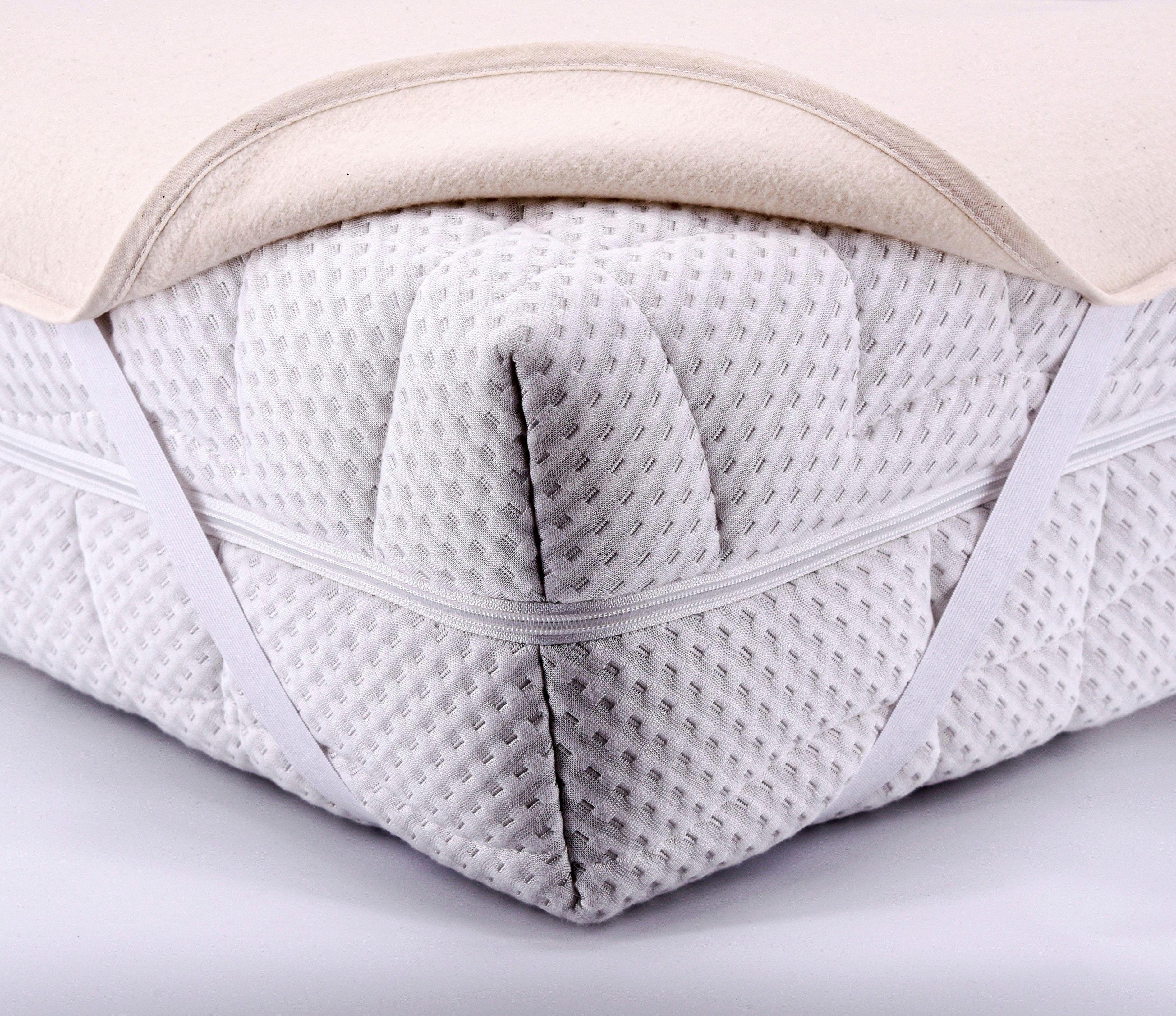 Matratzenauflage SETEX "Matratzenauflage Molton Spann, SETEX, Baumwolle", beige (natur), B:100cm L:200cm, Bezug: 100% Baumwolle, Matratzenzubehör, Matratzenauflage, hautfreundliche Matratzenauflage, in 90x200 und 100x200 cm