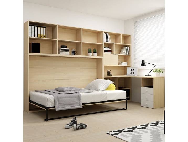 Lit invisible pliant portable pour adultes, lit gigogne en fer, mobilier de chambre à coucher