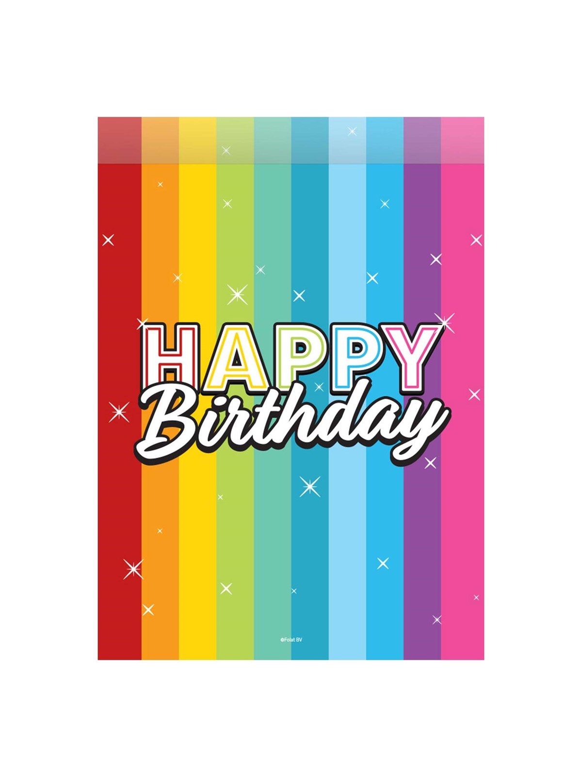 Folat BV Happy Birthday dispensing bags 8 pcs.