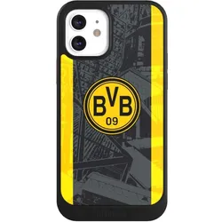 Nivocase Hülle für Apple iPhone 12 Handyhülle NIVOcore Case Schwarz BVB Borussia Dortmund Stadion (Apple iPhone 12), Smartphone Hülle, Schwarz
