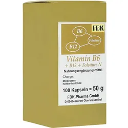 Vitamin B 6 + B 12 + Folsäure N Kapseln 100 ST