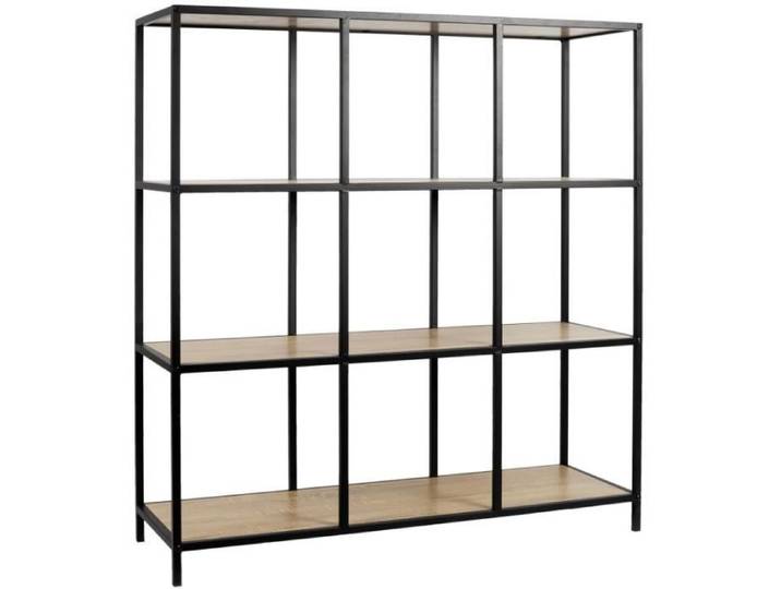 Etagere - HOME DECO FACTORY - Loka - Modulable - Bois - Marron et Noir