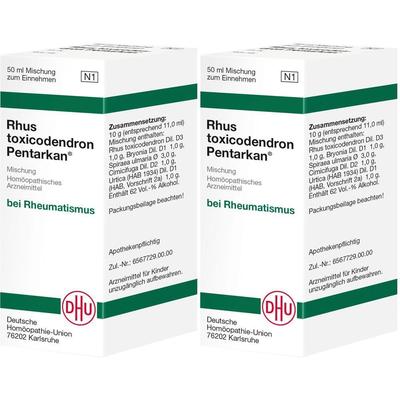 Rhus Toxicodendron Pentarkan Mischung 2x 2x50 ml