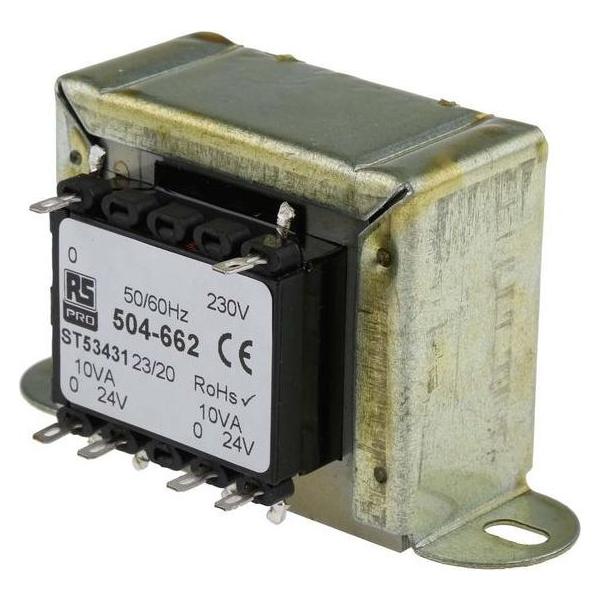 RS PRO Transformator 20VA 2x24V Chassismontage (504662)