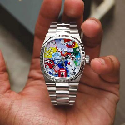 Uplift Essentials Square Luxury Quartz Watch High End Stainless Steel Fashion Timepiece bus