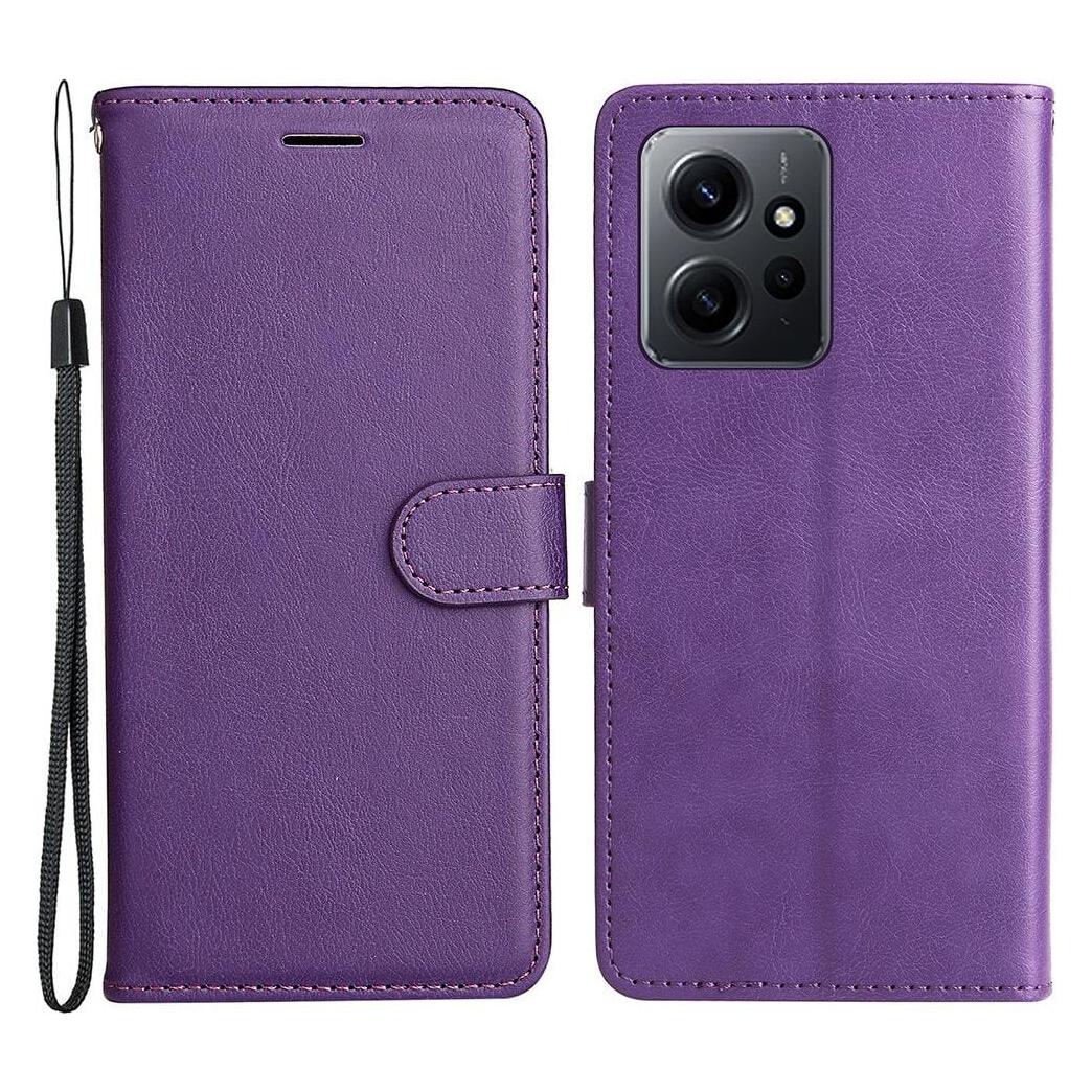 Cover-Discount Xiaomi Redmi Note 12 4G - Leder Etui Hülle violett (Xiaomi Redmi Note 12) (660135496A)