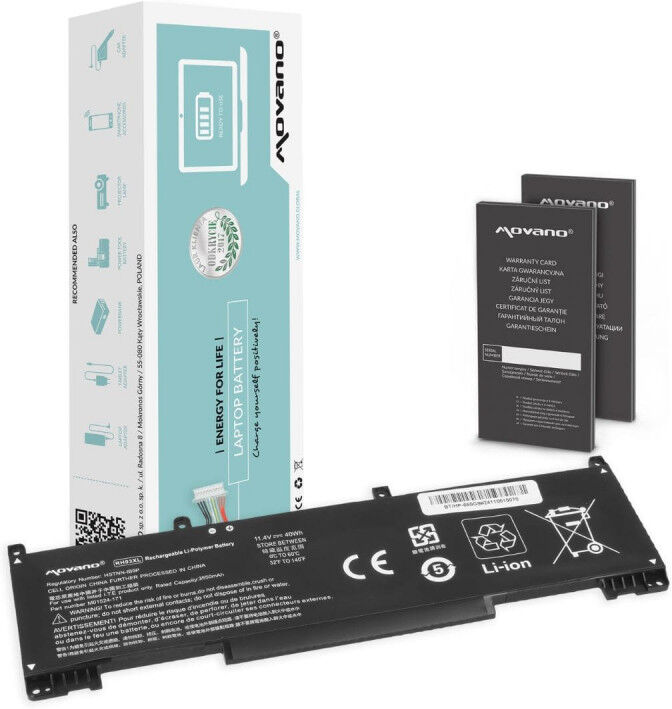 Movano Akku für HP EliteBook 630 (G9, G10), 640 (G9, G10), 645 (G9, G10), 650 (G8, G9), 655 (G9, G10), 830, 845, 865 (G9), 830,