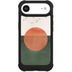 Nivocase Hülle für Apple iPhone Air Stossfeste Handyhülle NIVOmax Case Schwarz Sonnenschein Sonnenuntergang (Apple iPhone Air), Smartphone Hülle, Schwarz