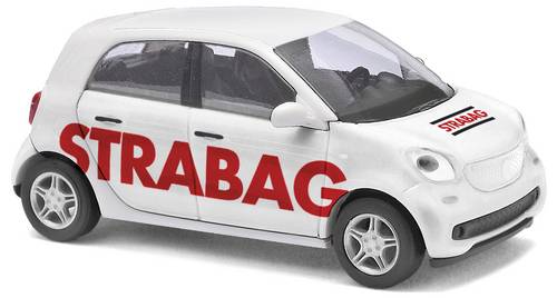 Busch 49562 H0 PKW Modell Smart Forfour 14, Strabag