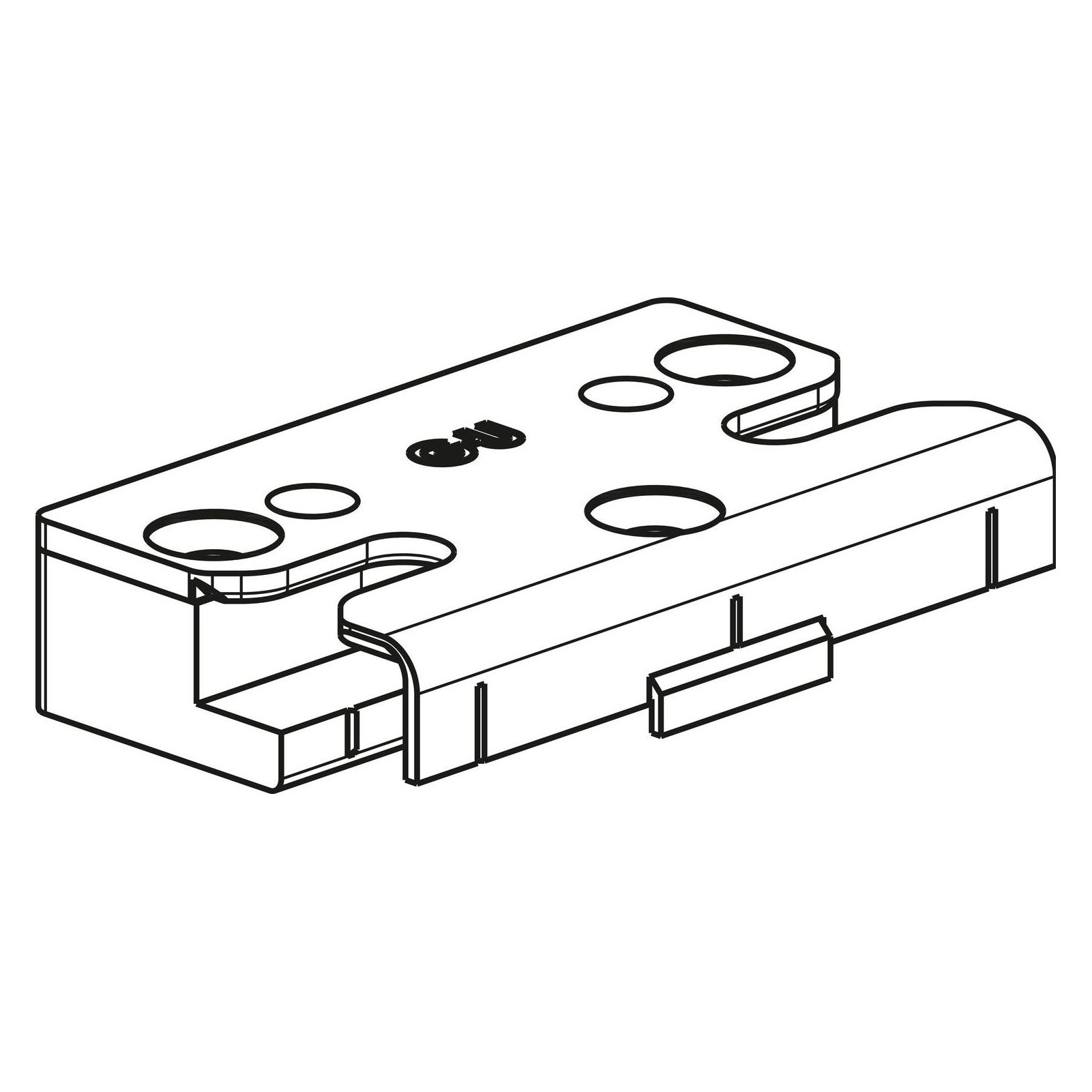 GU Schliessplatte SE-Sicherheit für PVC, REHAU Euro Design, Stahl silber (42719777)