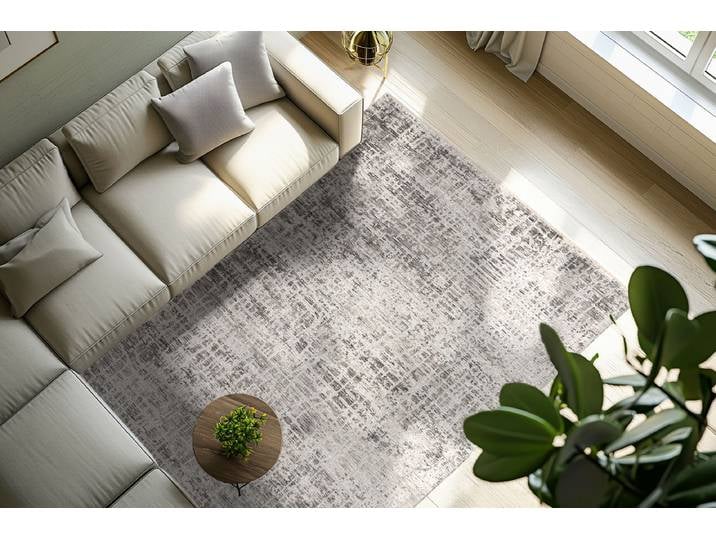 Tapis poil ras Amora 260 Gris/Gris 120 x 170cm Polyester