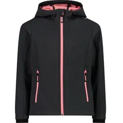 CMP Kinder Funktionsjacke Kapuzen Softshelljacke, Größe 116 in Grau 02