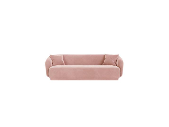3-Sitzer Design Sofa Jane Samt Rosa chosen by Bloomingloft