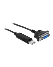 Delock Adapter USB 2.0 Typ-A zu 1 x Seriell RS-232 Digital/Daten (66281)