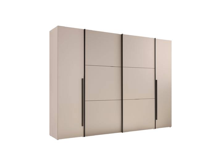 Kleiderschrank Beige-Kaschmir 267 cm Schwebetüren - MATURS