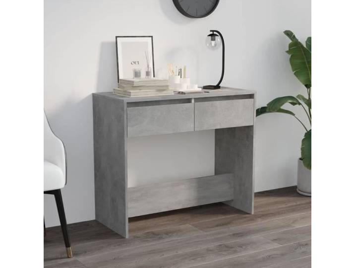 Table console Gris béton 89x41x76 5 cm Acier 809570