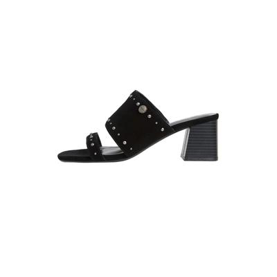Sandale PEPE JEANS "Sandalen CARISSE STUDS W", Damen, Gr. 40, schwarz, 100% Rindsvelours, Schuhe Sandale