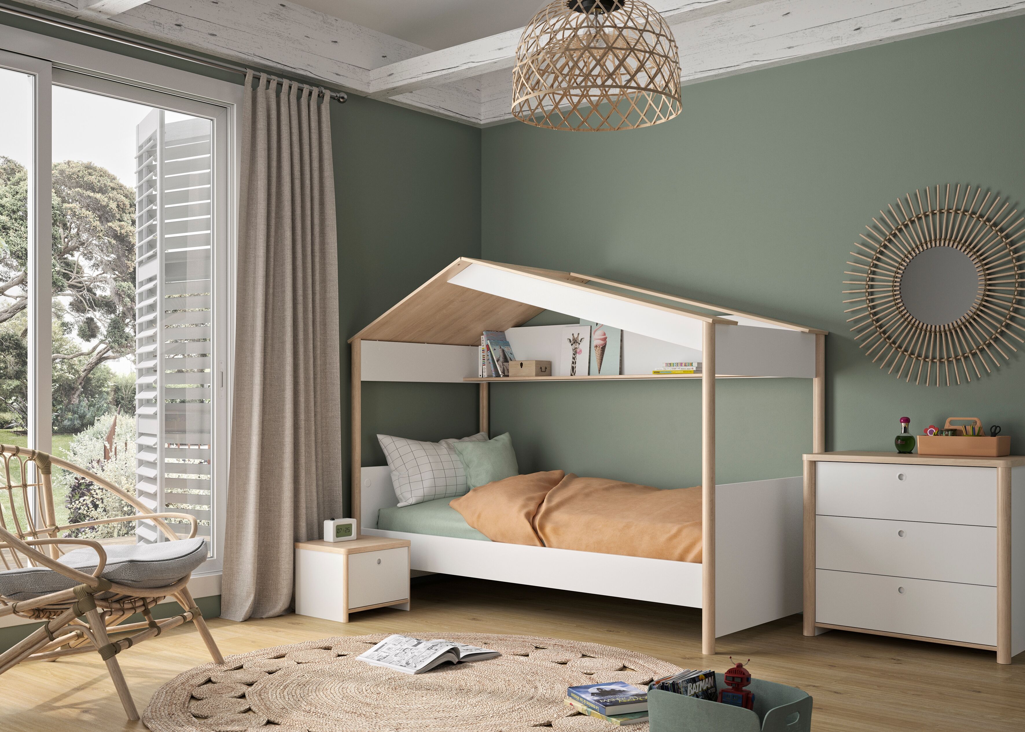 Kommode GAMI, weiss (weiß), B:84cm H:80cm T:45cm, Holzwerkstoff, Sideboards, Kommode weiß B/H/T: 84cm x 80cm x 45cm