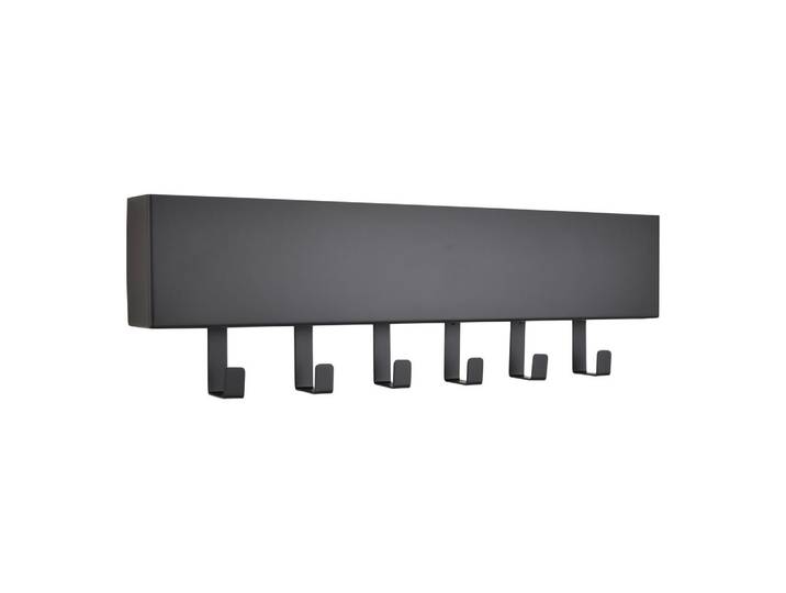 Loft42 Kleiderablage Mula Schwarz, Metall, 61x19x6 cm, Garderobe, Garderobenpaneele, Wandgarderobe