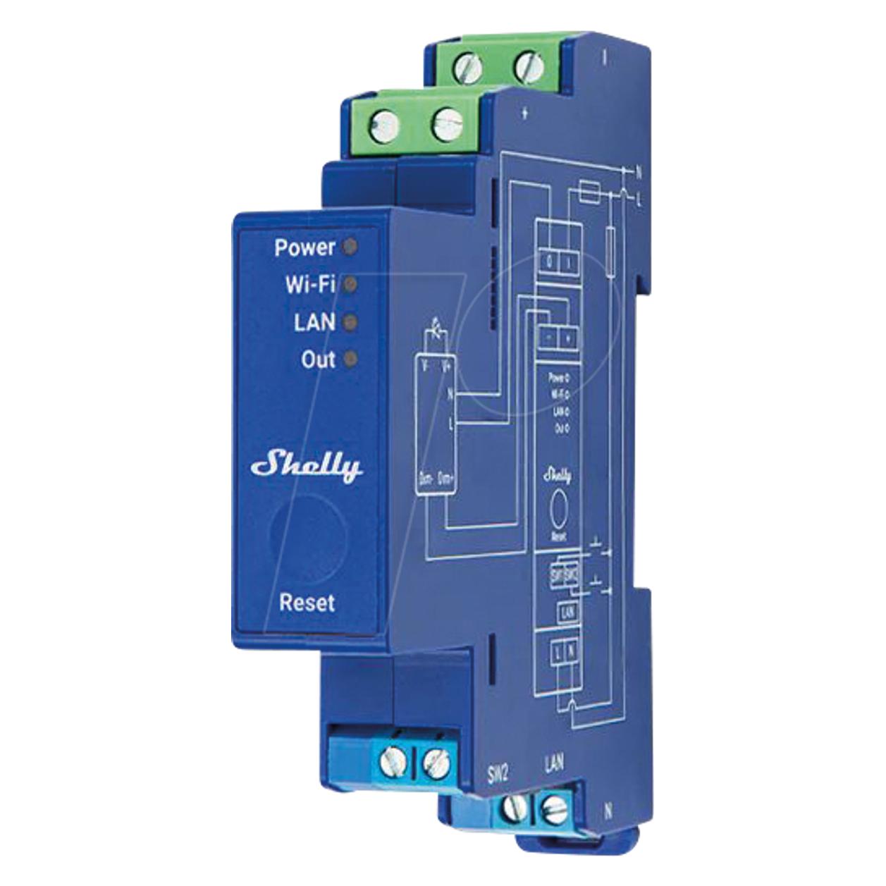 Shelly Pro Dimmer 0/1 - 10V PM (Dimmaktor) (Shelly Pro Dimmer 0/1 - 10V PM)