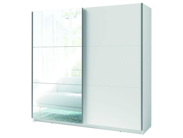 Schwebetürenschrank Arsen 11 Kleiderschrank 200x62x207cm Ausführung wählbar,weiß