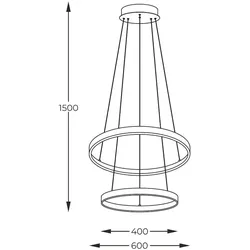Zuma Line 003064-026646 LED Pendelleuchte BRENO integrierte LED-Quelle