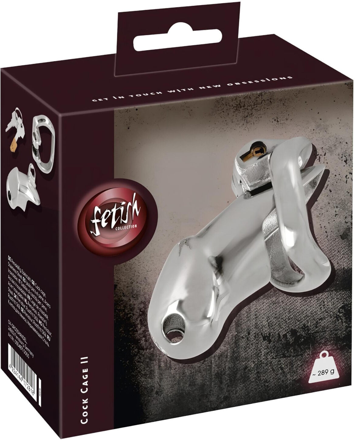 Fetish - Penisketbur - Metal - Sølv