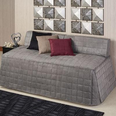 Touch of Class Camden Hollywood Daybed Cover Charcoal, Extra Long Daybed, Charcoal