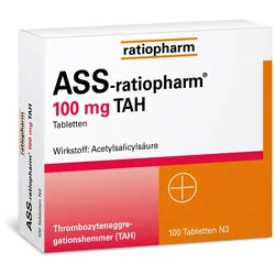 ASS-ratiopharm 100 mg TAH Tabletten 50 St