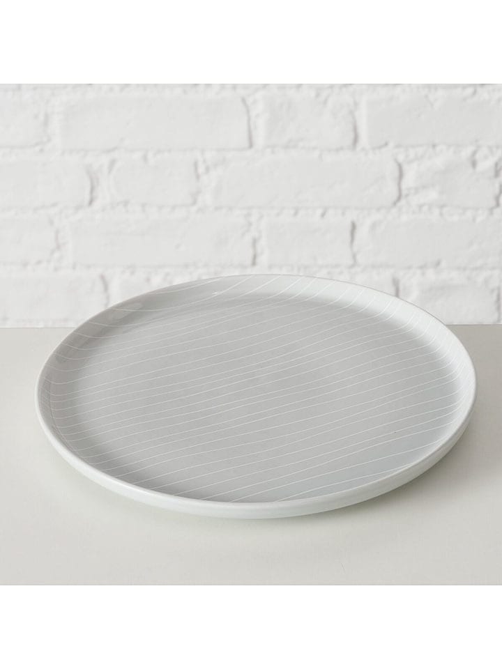Boltze Teller "Bergen" in Grau - Ø 21 cm - onesize