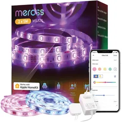 Meross, LED Streifen, LED Streifen (Mehrfarbig, 500 cm, Indoor)