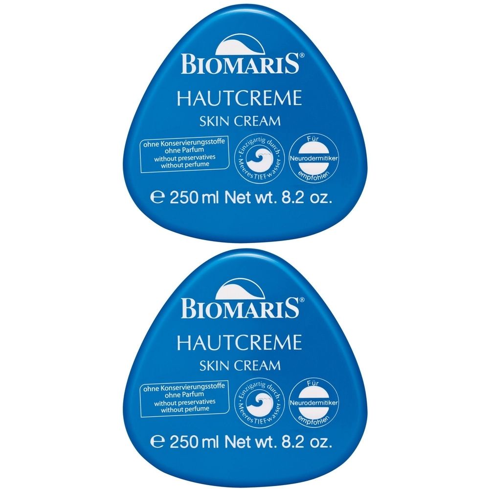 Biomaris Hautcreme ohne Parfum 2x 2x250 ml Creme