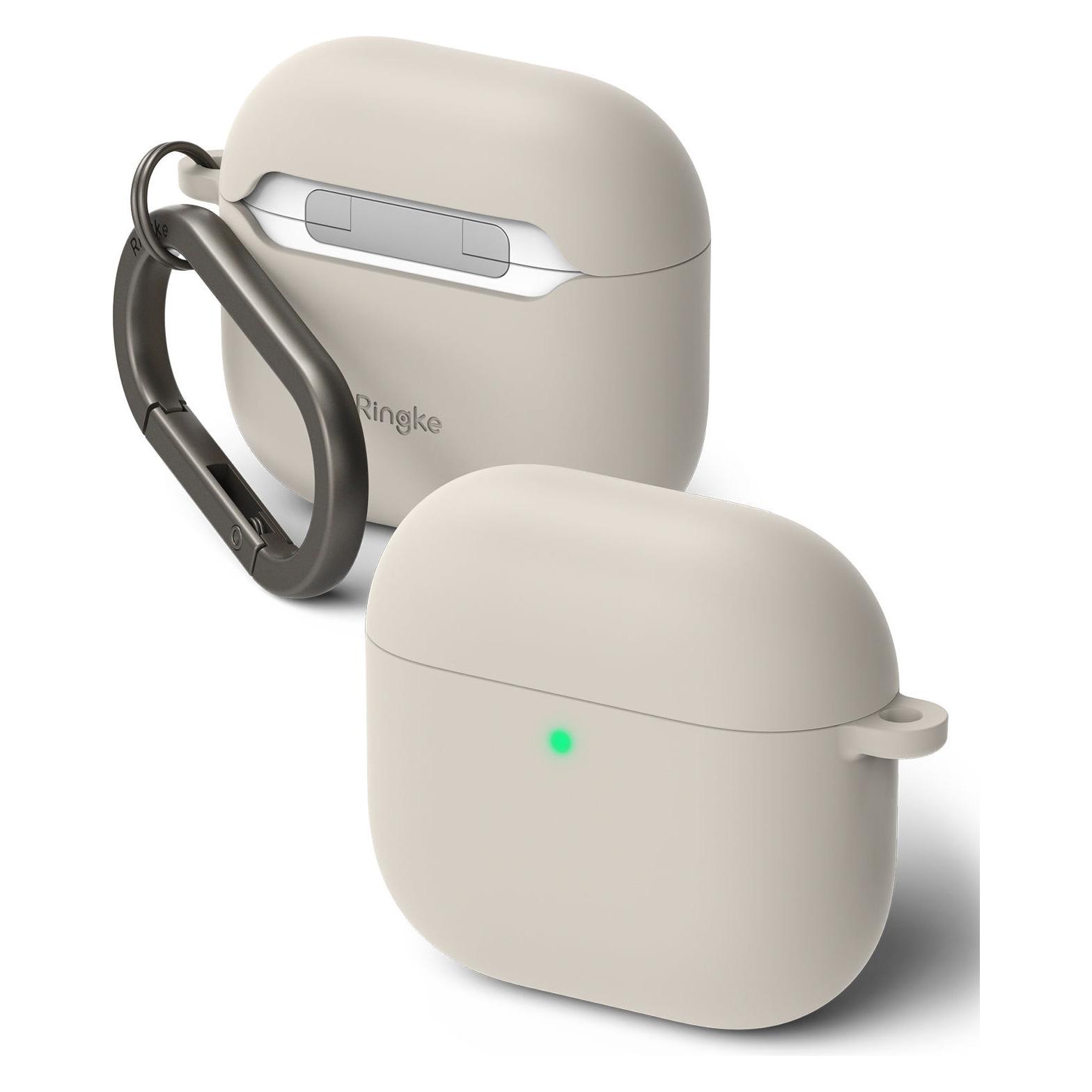 Ringke Silicone Case for Apple AirPods 4 - Beige (Kopfhörer Hülle) (26465-0)