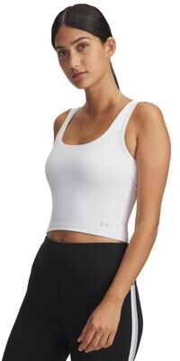 Under Armour Women's Motion Tank Top (Size XL) White/Halo Grey, Elastine,Polyester