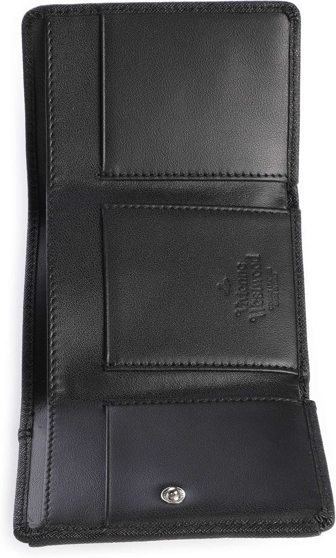 Vivienne Westwood Saffiano Geldbörse, schwarz