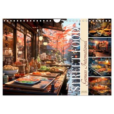 STREET FOOD Genuss International (Wandkalender 2026 DIN A4 quer), CALVENDO Monatskalender